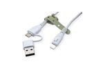 BIOnd BIO-CT-IP Câble USB-C & USB-A vers Lightning 3,5A, 1,2 m