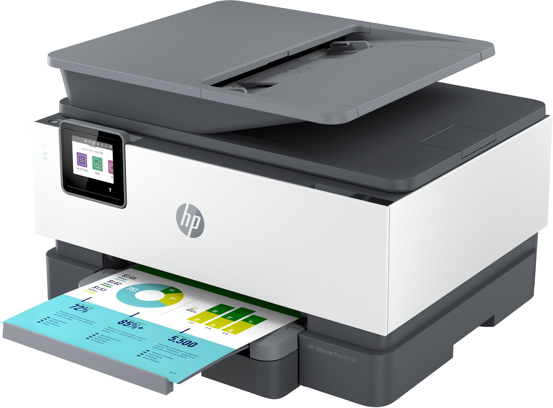 HP Imprimante Tout en un OfficeJet Pro 9019e Couleur Imprimante Pour 