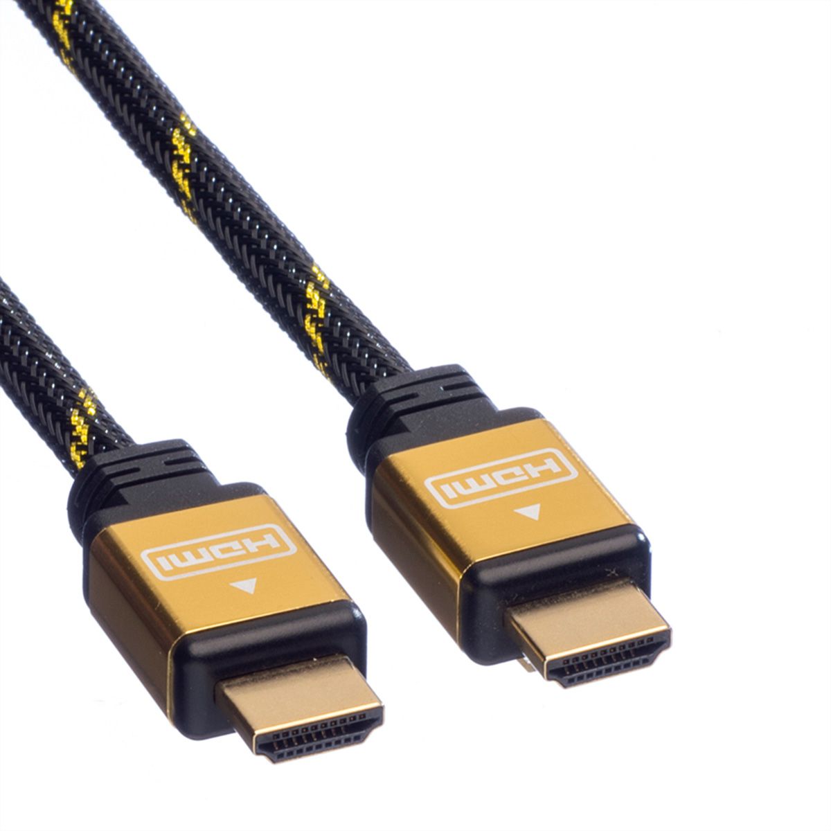 ROLINE GOLD Câble HDMI High Speed avec MM, 1 m, Retail