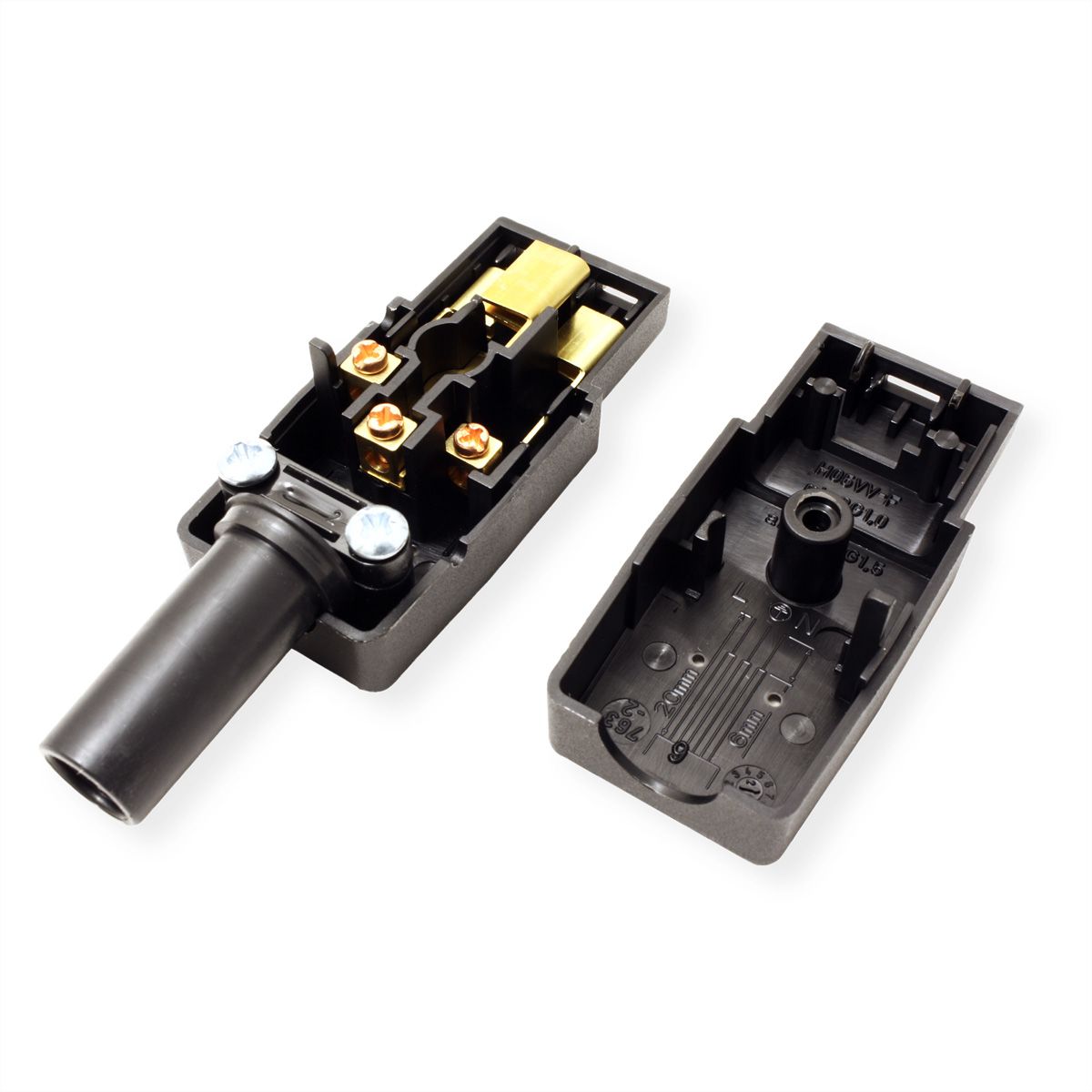 Prise IEC320 C19 16A/250VAC, noir France