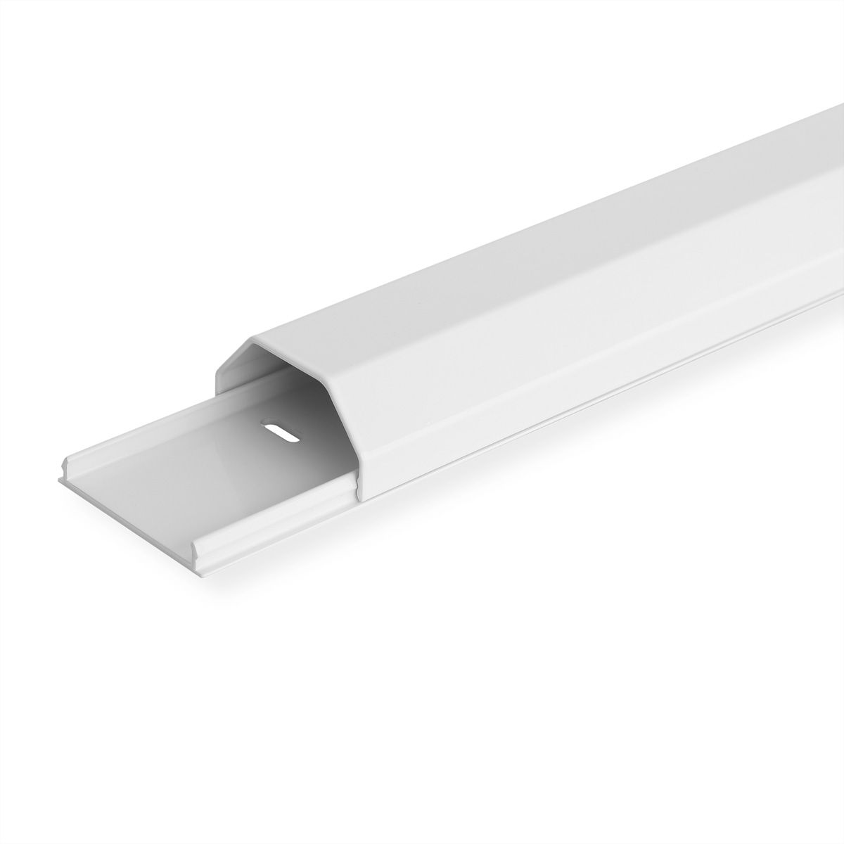 ROLINE Canal de câbles alu, 50x26mm, blanc, 1,1 m - SECOMP France