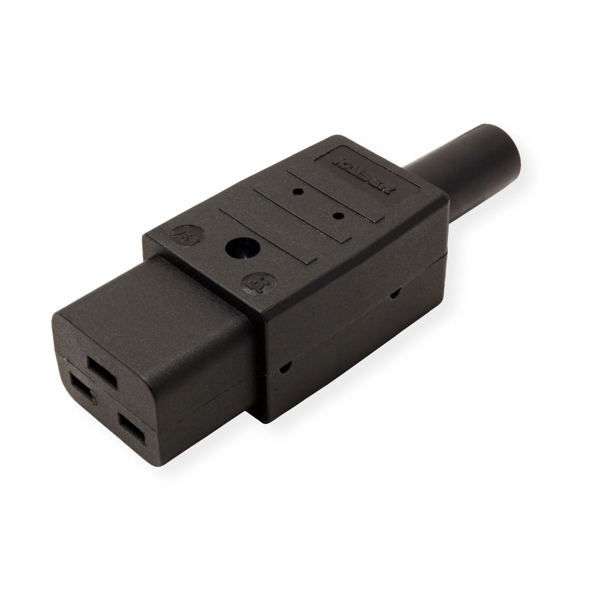 Prise IEC320 C19 16A/250VAC, noir France