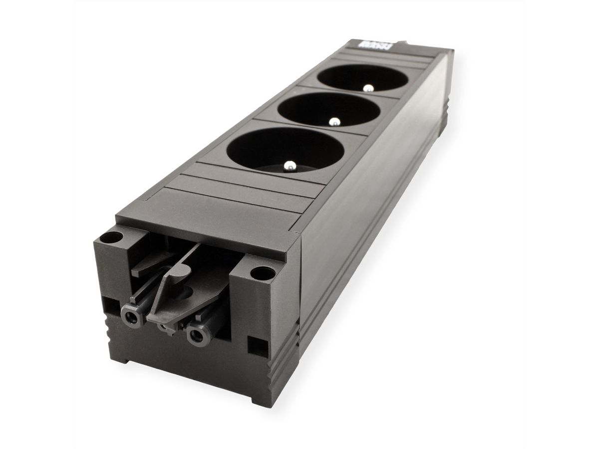 BACHMANN STEP BASE 3xUTE GST18, Fiche à contact de protection CEE 7/7 C19 0,5m