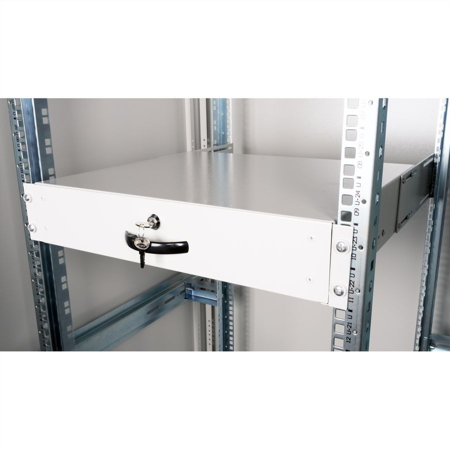 ROLINE 19" Tiroir pour clavier 2U, 400P fermable gris
