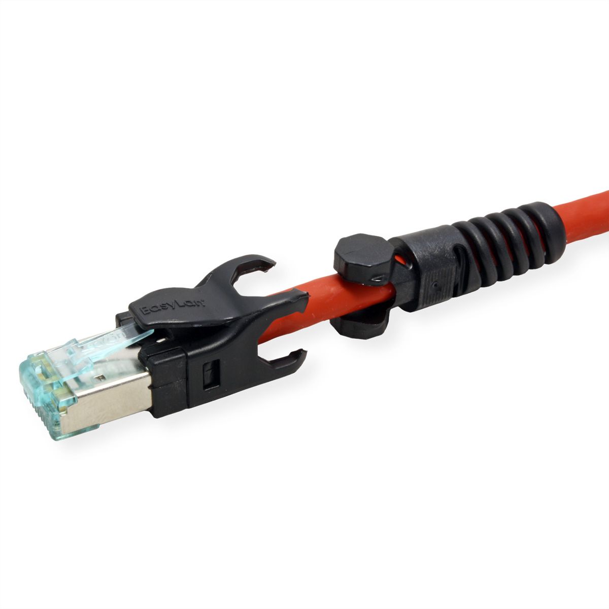 EasyLan VarioBoot Cordon Cat.6A, S/FTP, rouge, 0,5 m