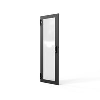 SCHROFF Porte 1600H 600L verre IP20 fermeture 1 point RAL7021