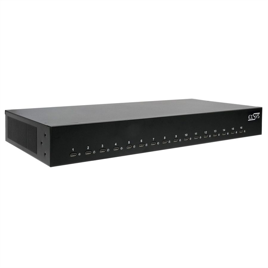 EXSYS EX-11017 Station de charge Highpower USB-C 16 ports 1008 W