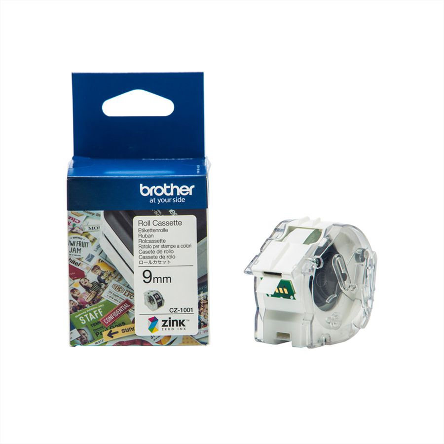 BROTHER CZ1001 Ruban d'étiquettes tout-en-couleur 0,9cm