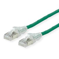 Cordon DÄTWYLER Cat.6A (Classe EA) S/FTP, CU 7702 flex LSOH, AMP v2, vert, 1 m