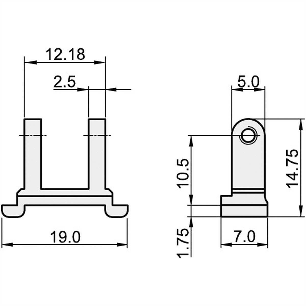 Vis à tête cylindrique de SCHROFF, Torx, acier zingué, filet autosécurisant, M2.5 x 6 mm