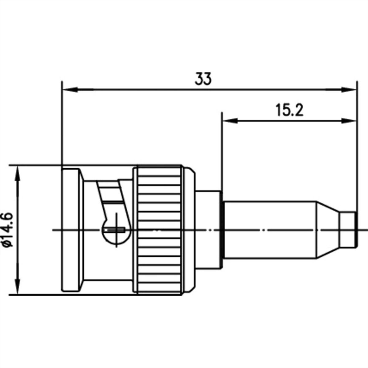TELEGÄRTNER Connecteur à sertir BNC 50 Ohm pour RG-316/U