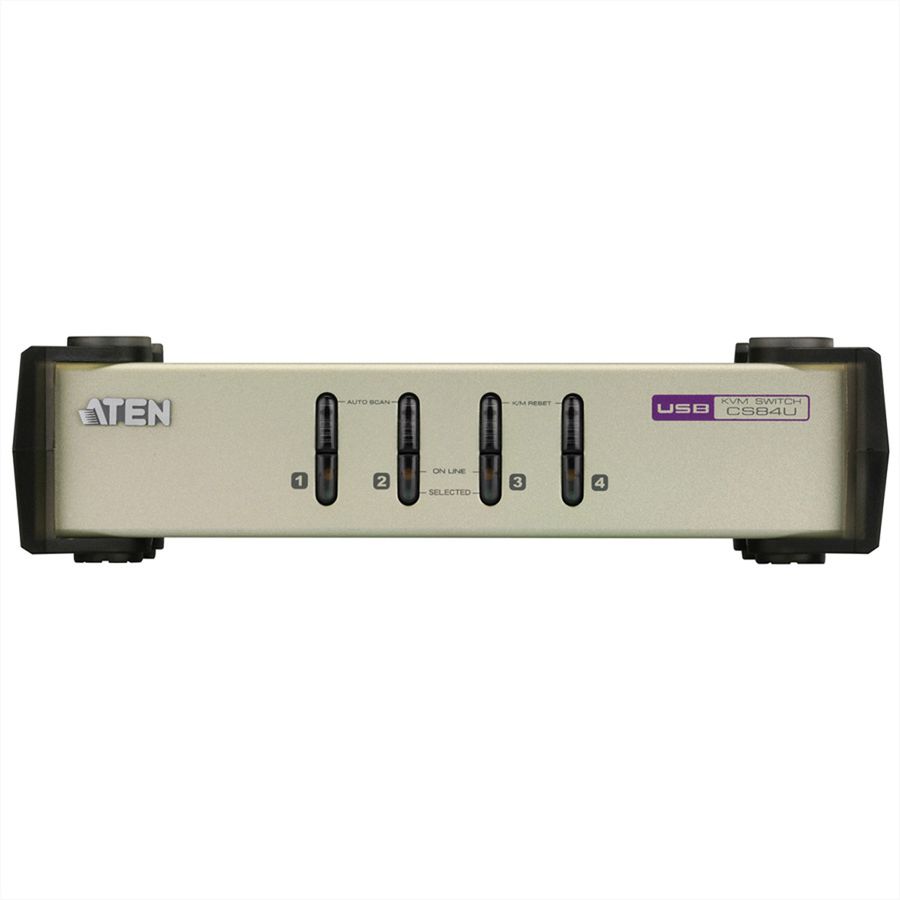ATEN CS84U Switch KVM VGA, PS/2+USB, 4 ports