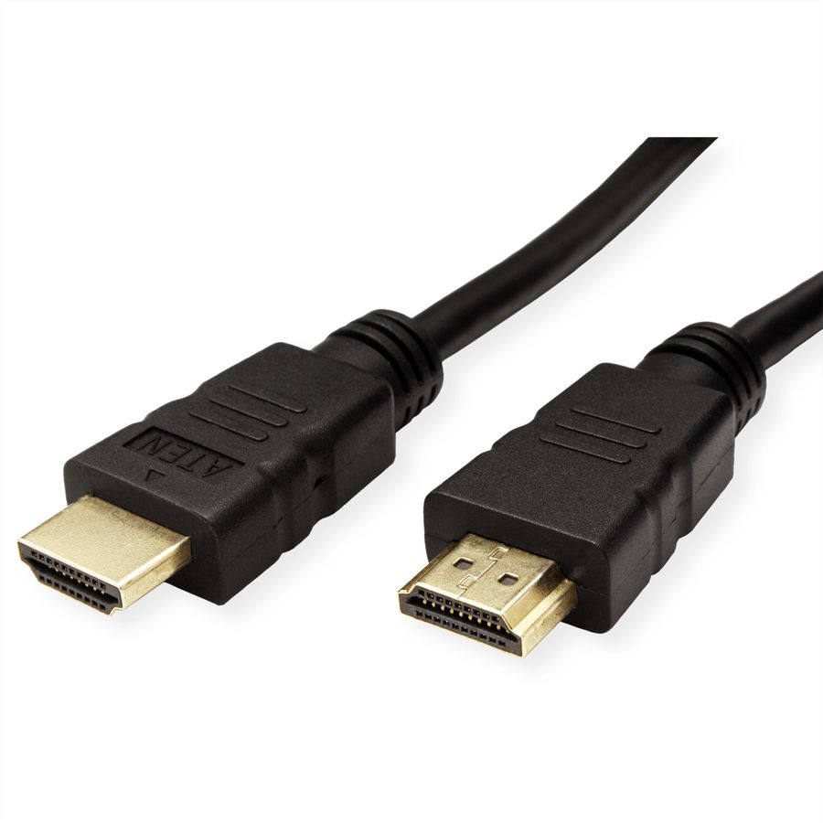 ATEN 2L-7DA3H Câble HDMI True 4K haute vitesse avec Ethernet, noir, 0,3 m