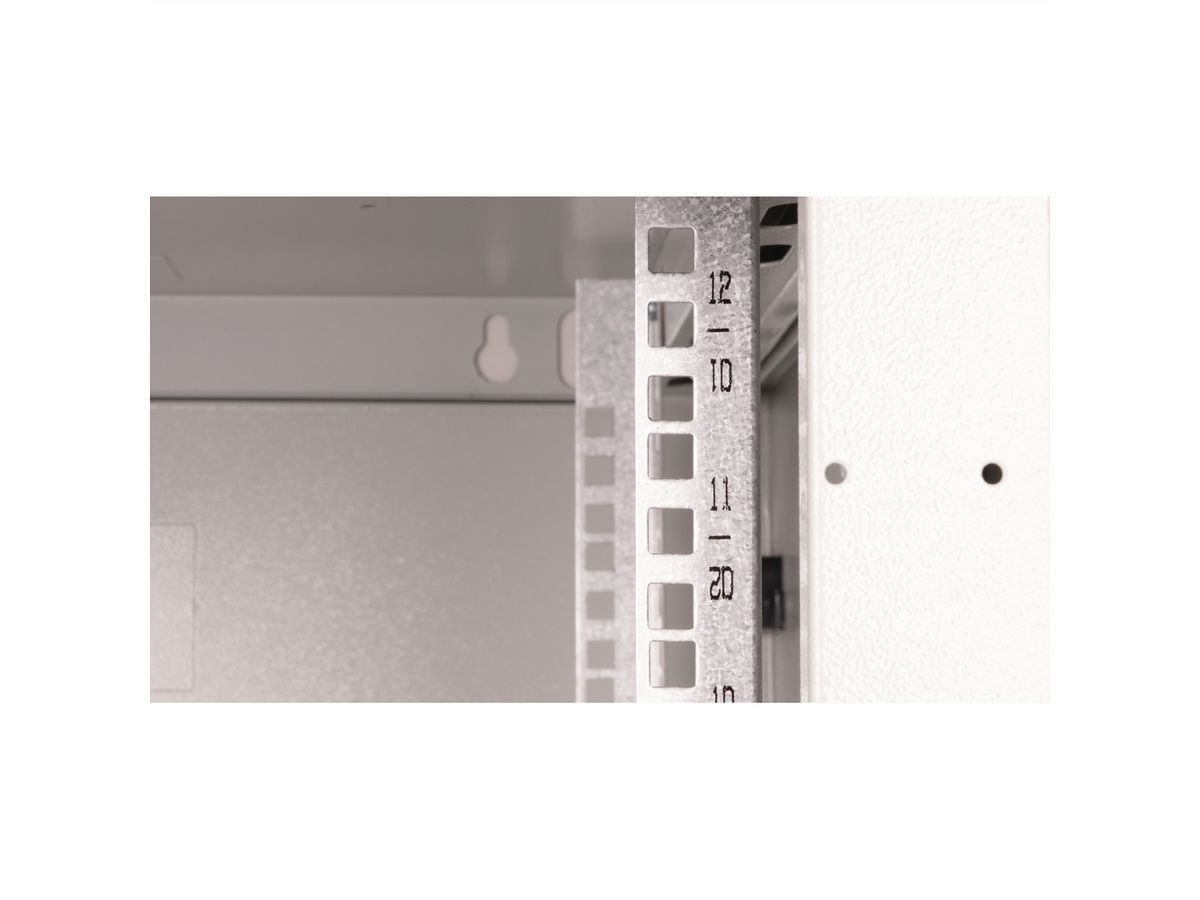 ROLINE 19" Boîtier mural Basic Plus 12U, 600x600 LxP gris