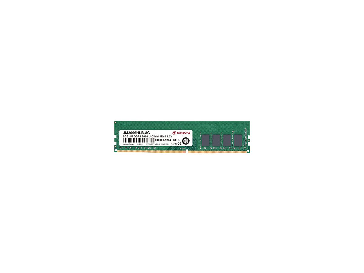 Transcend JetRam JM2666HLB-8G module de mémoire 8 Go 1 x 8 Go DDR4 2666 MHz