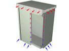 SCHROFF Armoire monobloc d'extérieur avec porte simple, 1100H 20 U, 700W 500D
