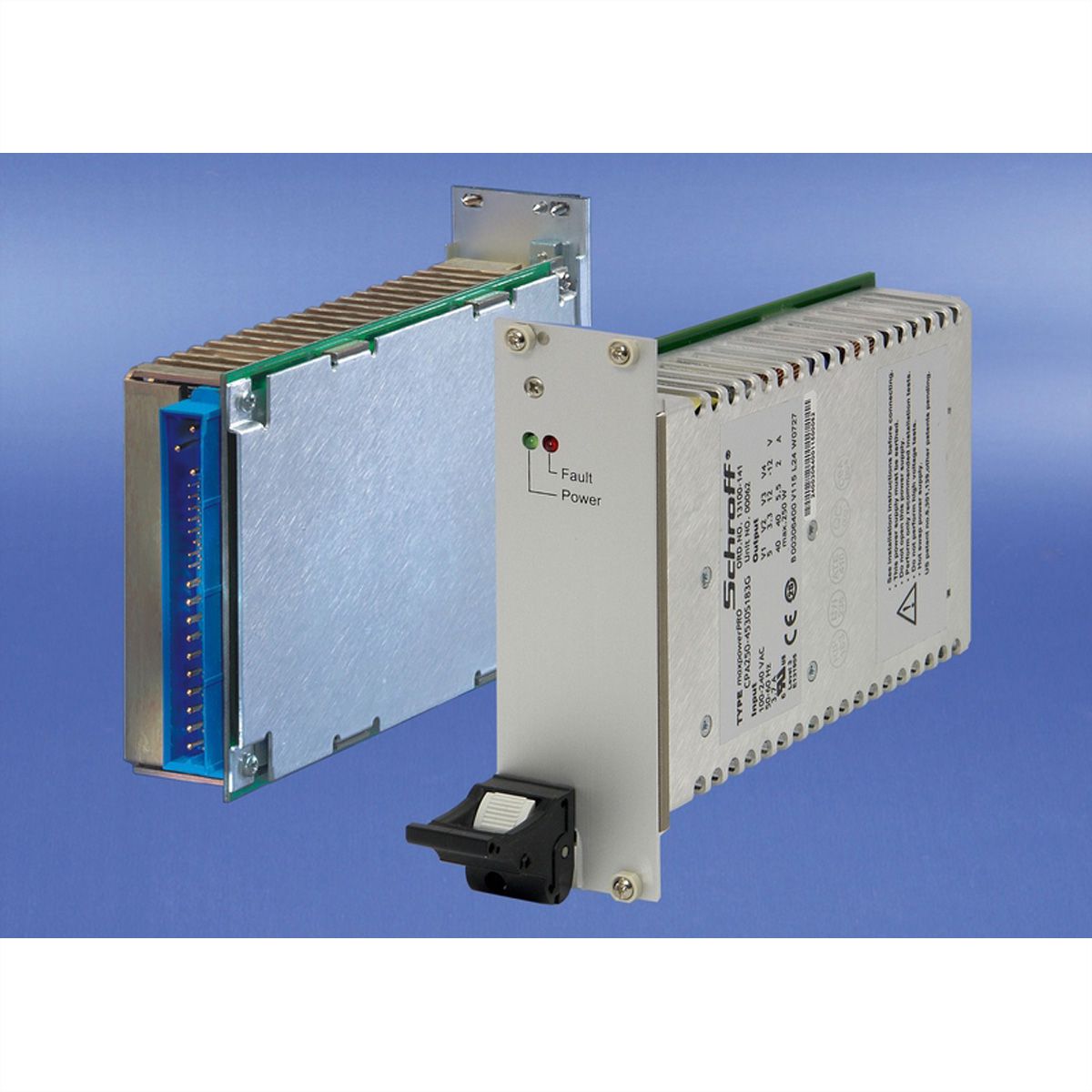 SCHROFF PSU 19" pour CompactPCI, DC/DC, 3 U, 8 HP