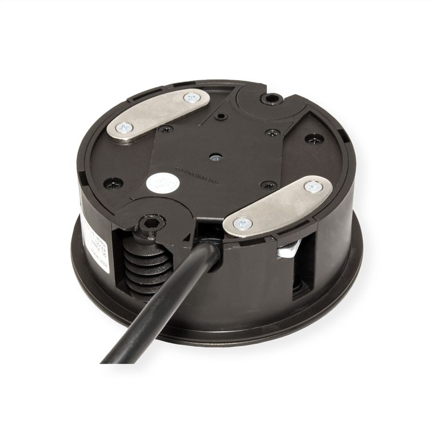 BACHMANN TWIST Prise 2x UTE, noir, 2 m