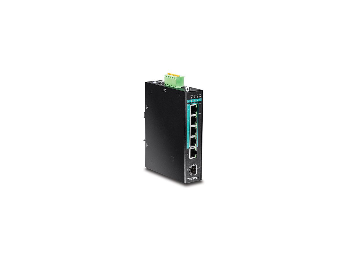 Trendnet TI-PG541 commutateur réseau Non-géré L2 Gigabit Ethernet (10/100/1000) Noir Connexion Ethernet, supportant l'alimentation via ce port (PoE)