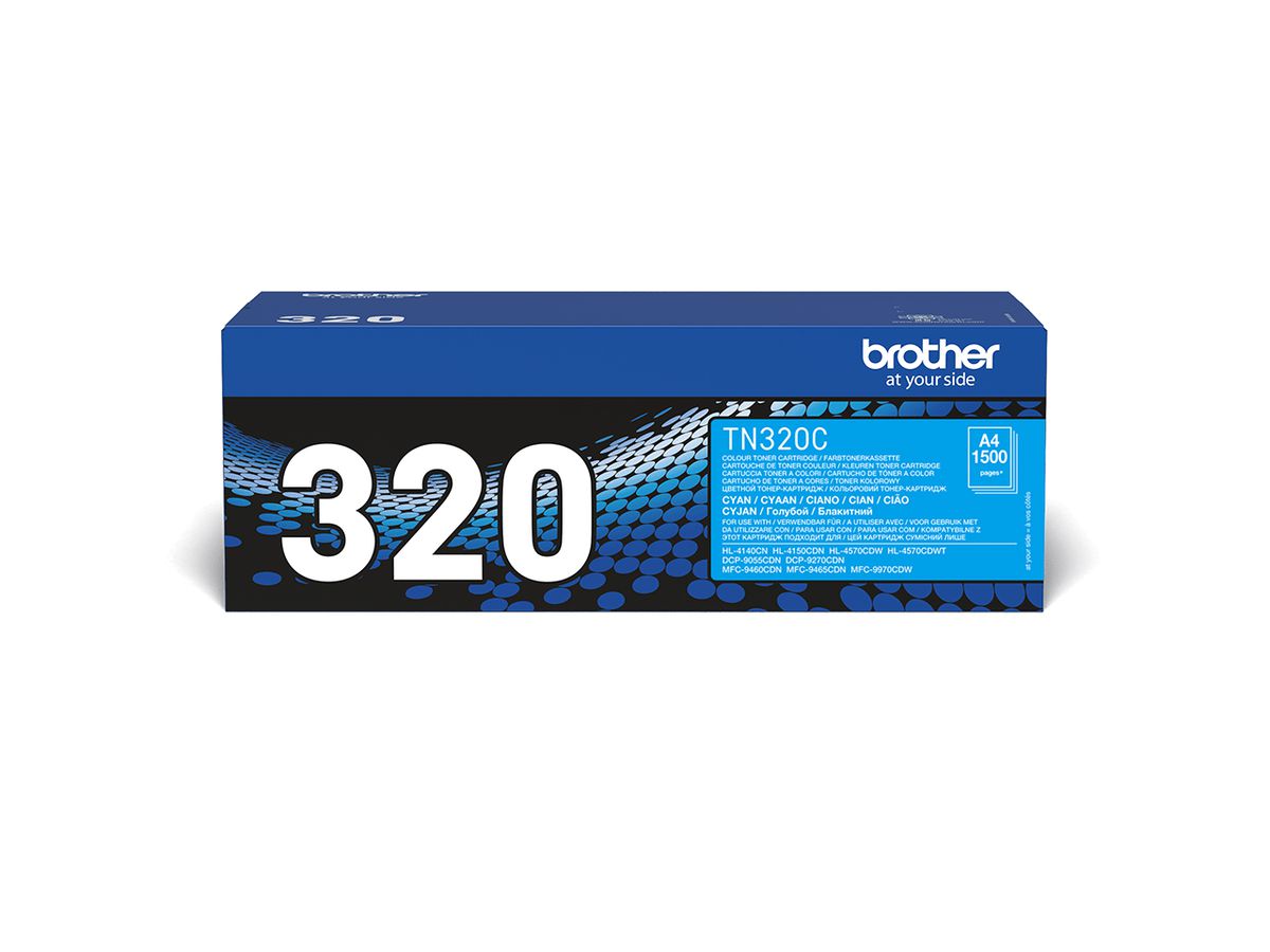 Brother TN-320C - Cartouche de toner originale – Cyan