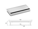 BACHMANN LOOP SQUARE Passe-câbles, Aluminium