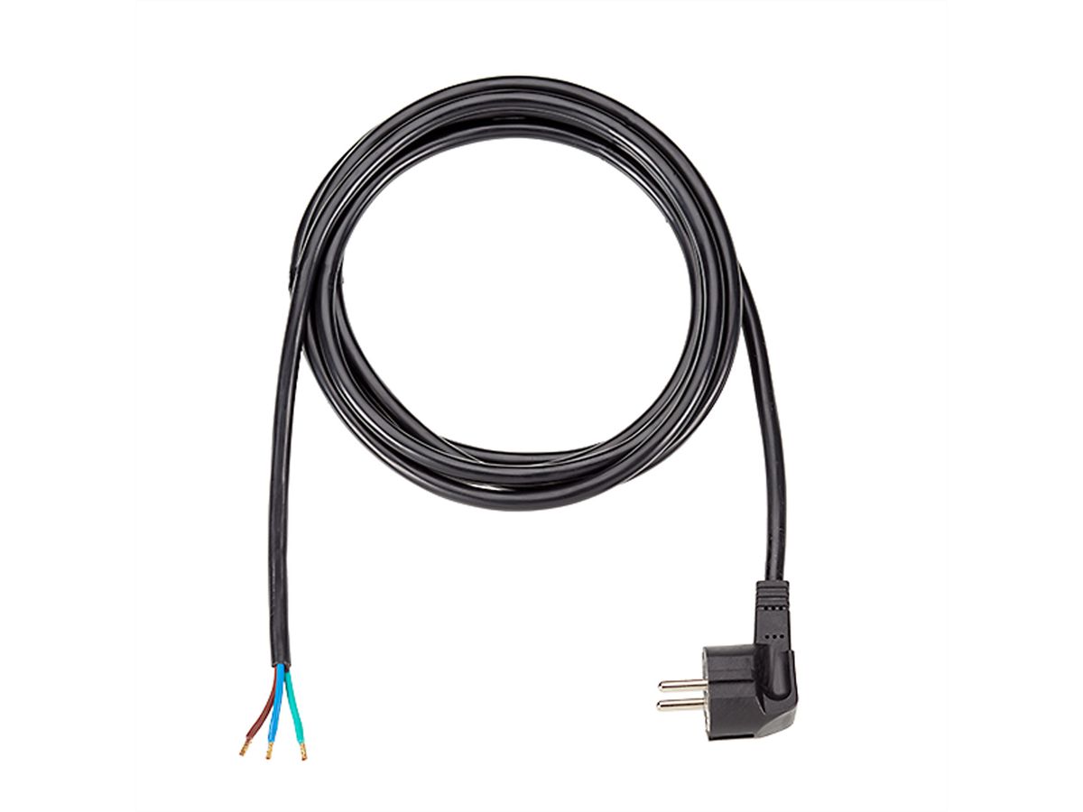 BACHMANN Câble H05VV-F 3G1,5 3m, noir, non emballé