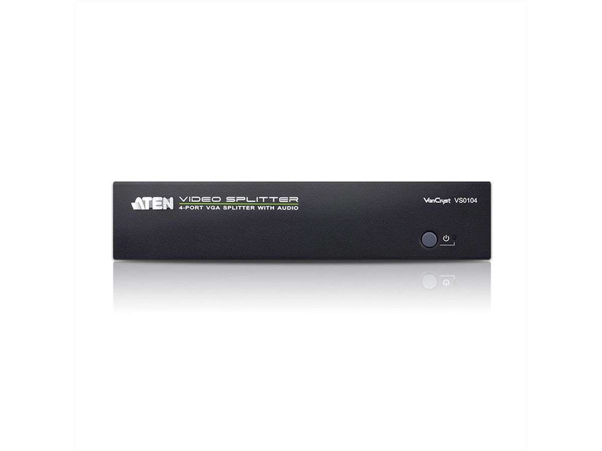 ATEN VS0104 Splitter Vidéo, 450MHz, Audio, RS232, 4 écrans