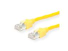 Cordon KERPEN Cat.5e (Classe D) D1-20 SF/U, croisé, jaune, 2 m
