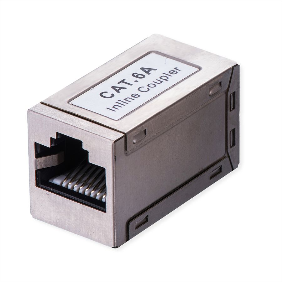 VALUE Coupleur RJ-45 blindé, Cat.6A/Classe EA, argent