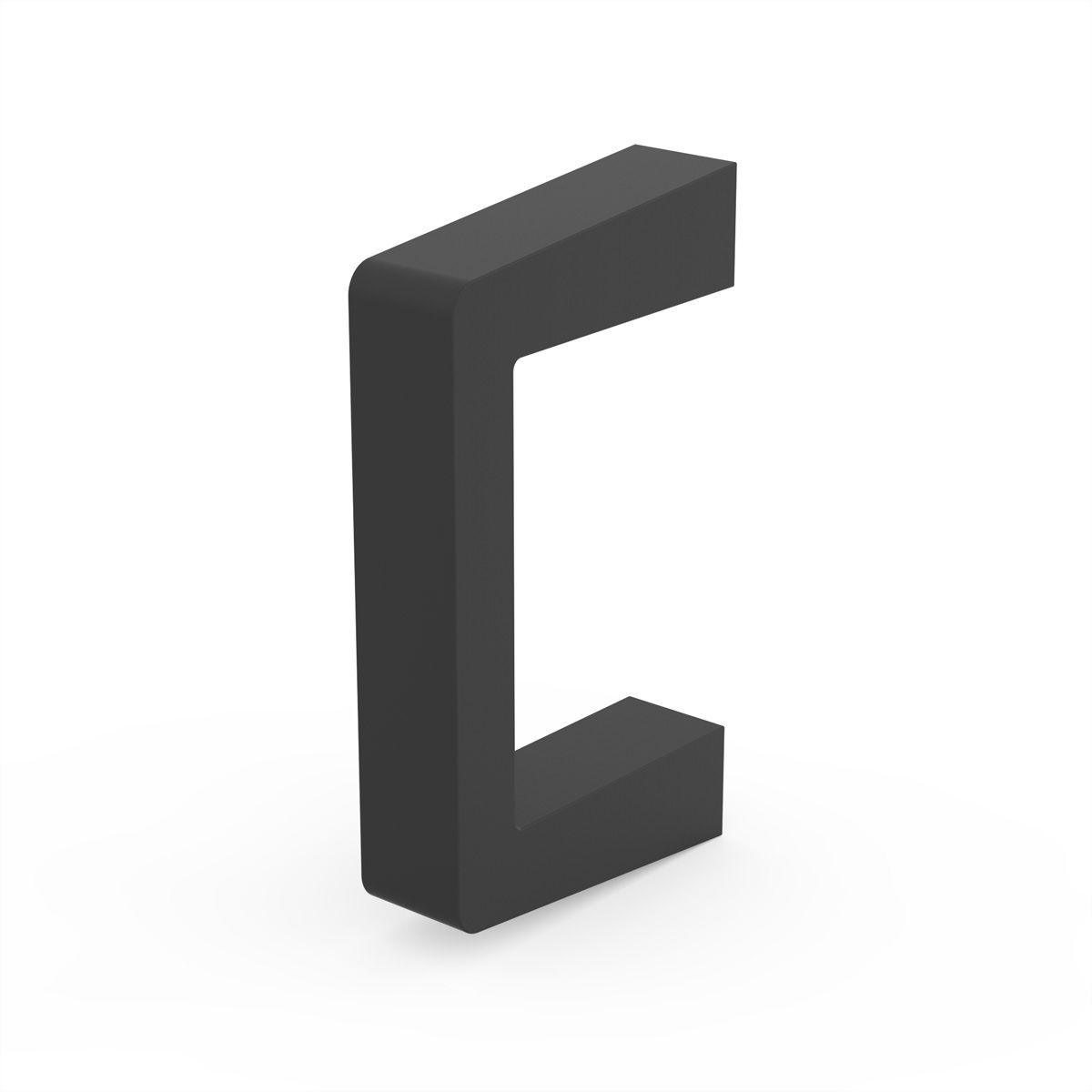 Poignée avant SCHROFF en une pièce, largeur 12,2 mm, noir anodisé, 69 mm