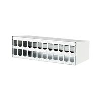 METZ CONNECT Modul boîtier en saillie 2x12 ports blanc pur, non équipé