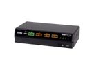 ATEN CS1144DPH4C Commutateur KVM sécurisé universel à 4 ports USB 5K DisplayPort/HDMI double écran avec CAC