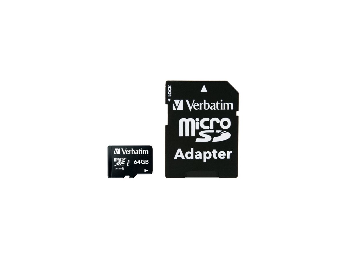 Verbatim Premium mémoire flash 64 Go MicroSDXC Classe 10