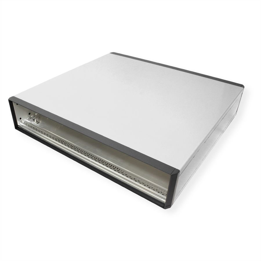 SCHROFF RatiopacPRO, coffret de bureau, blindage rétractable, garniture avant, 2 U, 84 HP, 435 mm