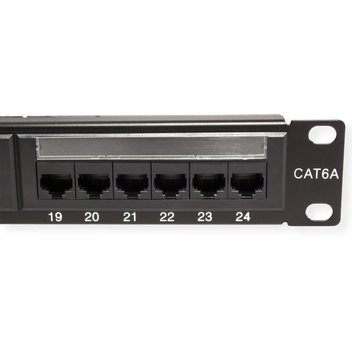 VALUE Panneau de brassage Cat.6A (Classe EA) 19", 24 ports, UTP, noir