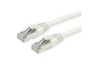 Câble ROLINE Cat.7 S/FTP, LSOH, avec connecteurs RJ45 (500MHz / Classe EA), gris, 0,5 m