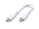 VALUE Câble USB 3.2 Gen 2, avec PD (Power Delivery), avec Emark, C-C, M/M, blanc, 0,5 m