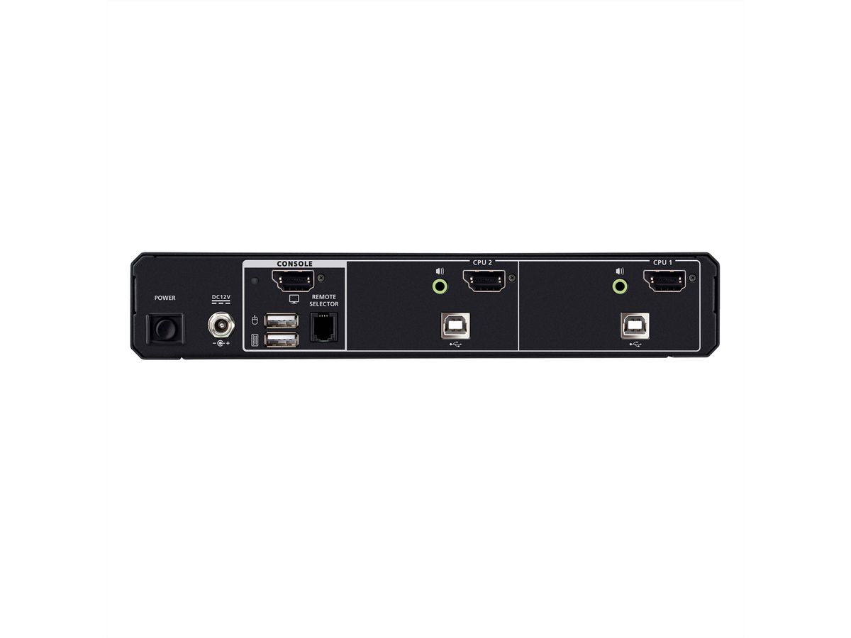ATEN CS1182DPH4 Commutateur KVM sécurisé universel, 2 ports USB 5K DisplayPort/HDMI