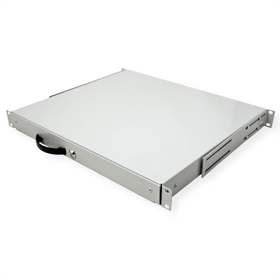 ROLINE 19" Tiroir pour clavier 1U, 400P fermable gris