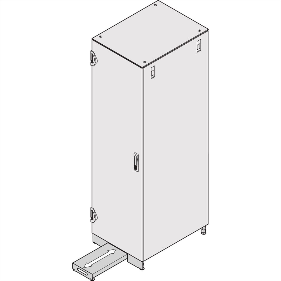 Protection télescopique contre le renversement SCHROFF Varistar, 800W 900D, RAL 7021