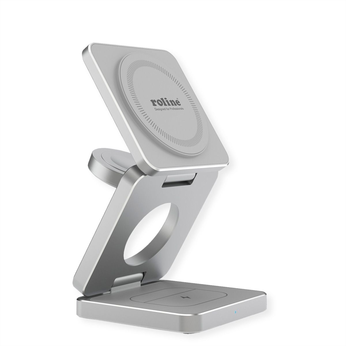ROLINE Station de charge à induction 3-en-1, pliable, pour appareils APPLE