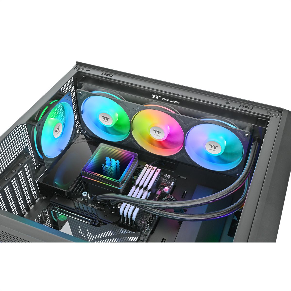 Thermaltake TH360 V3 ARGB Sync, Refroidisseur liquide CPU AIO, Noir