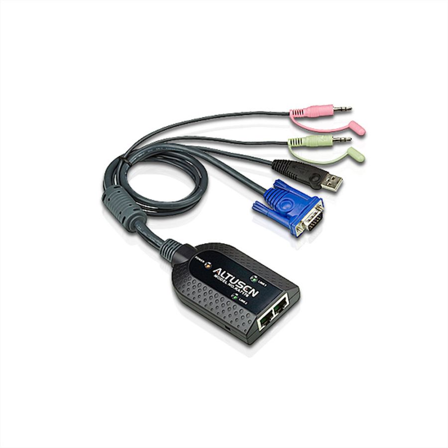 ATEN KA7178 Double câble KVM USB pour supports virtuels, transmission audio