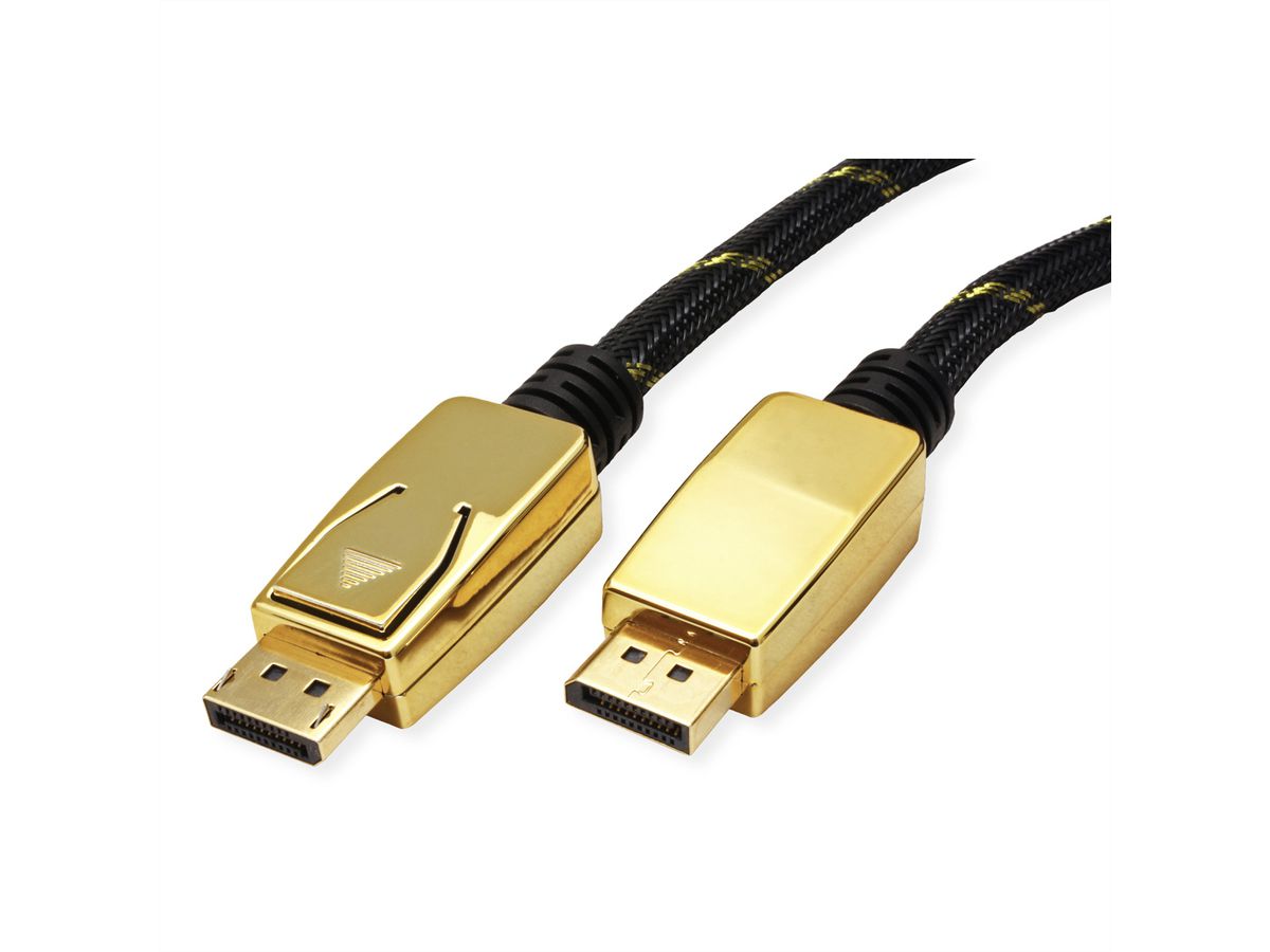 ROLINE GOLD Câble DisplayPort, v1.4, DP M - DP M, 1 m