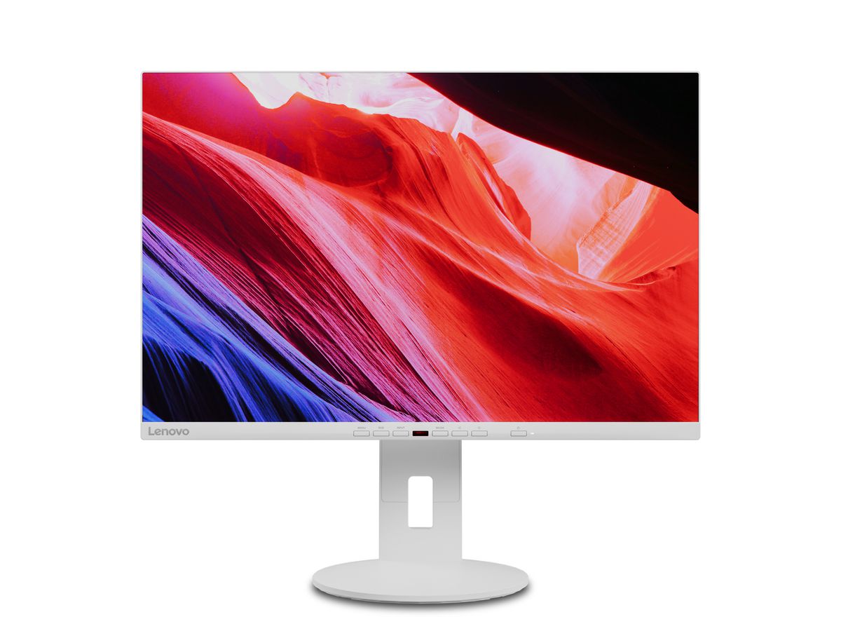 Lenovo C24d-20 LED display 61 cm (24") 1920 x 1200 pixels Full HD Gris, Blanc