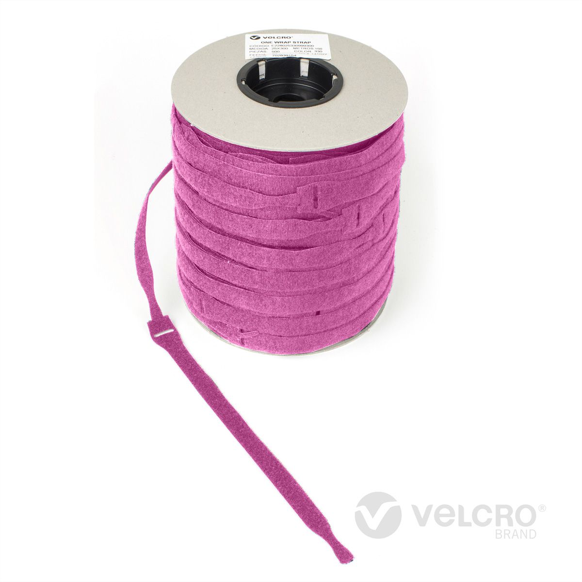 VELCRO® One Wrap® Strap 20mm x 200mm, 750 pièces, rose