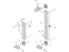 Poignée d'extracteur SCHROFF, forme de clé 1, haut, gris