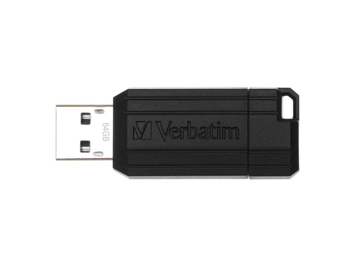 Verbatim PinStripe 64Go USB 2.0 Capacity Noir lecteur USB flash