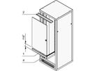 SCHROFF Eurorack Support de charnière de porte pour porte raccourcie, 19" Eurorack