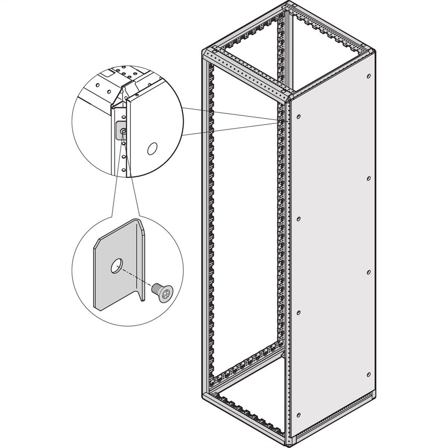 SCHROFF Support interne pour panneau latéral Varistar